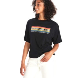 Marmot Pioneering Boxy Tee Women's in Black